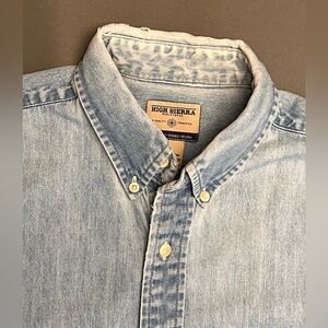 High Sierra light wash denim button down